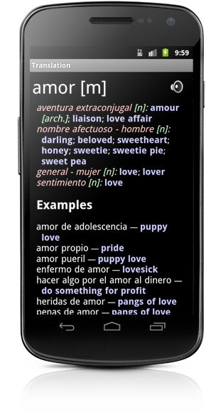 Does amour spanish in what mean What does
