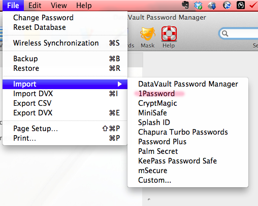 datavault password manager stuck